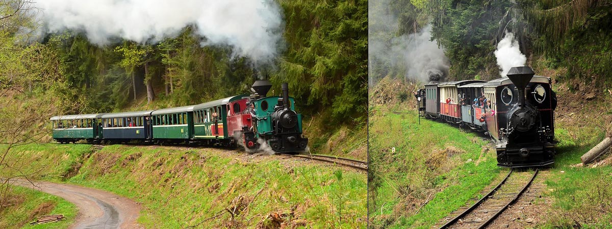 Black Hron Railway (Čiernohronská lesná železnica - ČHZ) - Slovakia
