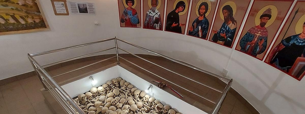 Crypt of soldiers from World War I