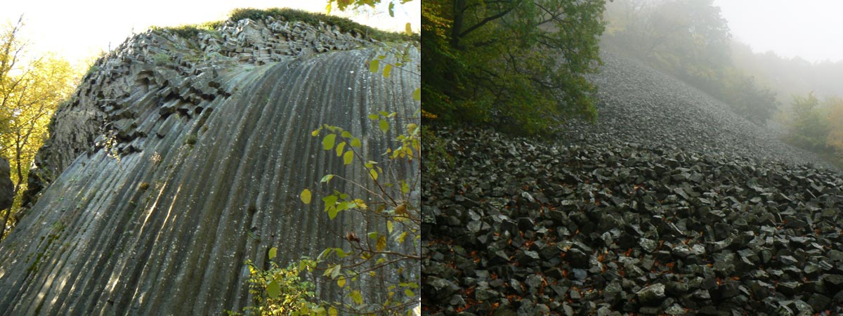 Stone waterfall and stone sea - Slovakia