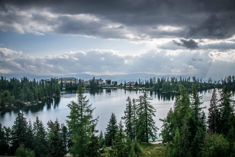 Štrba tarn (Štrbské mountain lake)