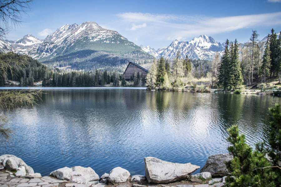 Štrba tarn (Štrbské mountain lake)