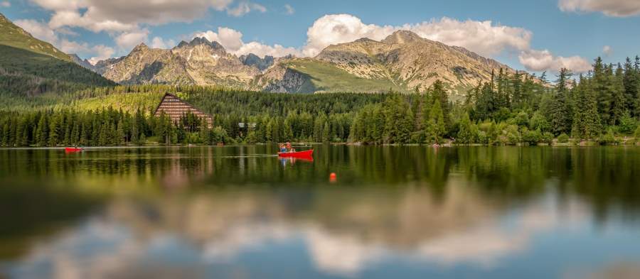 Štrba tarn (Štrbské mountain lake)
