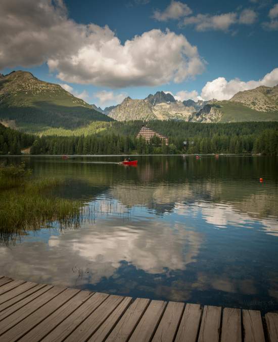 Štrba tarn (Štrbské mountain lake)