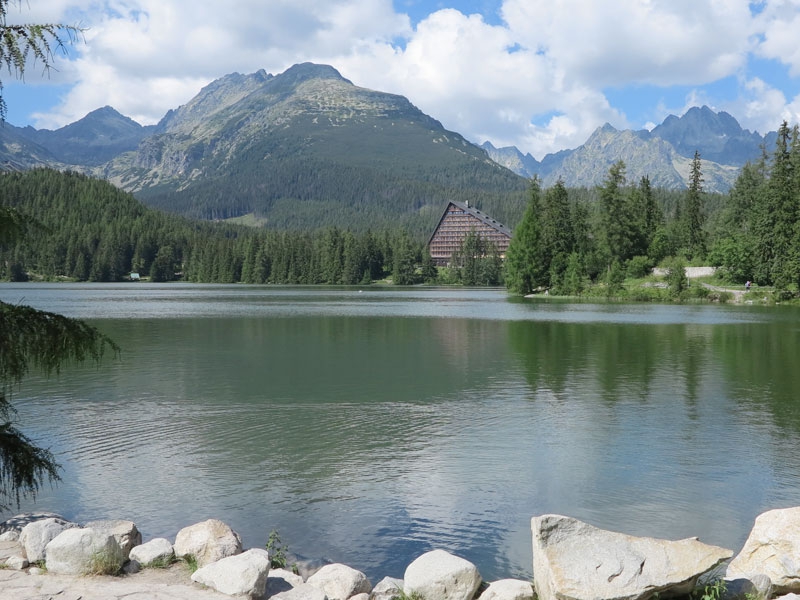 Štrbské mountain lake (Štrbské pleso)