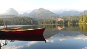Štrba tarn (Štrbské mountain lake)