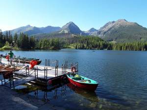 Štrba tarn (Štrbské mountain lake)