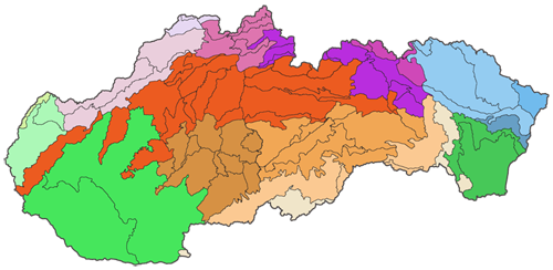 Geomorphology - geomorphological division of Slovakia