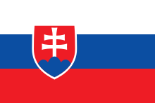 The state flag of the Slovak Republic