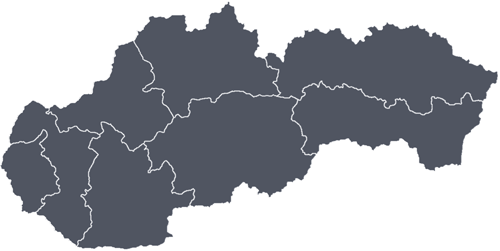 Location on map - Súľov Rocks (Súľovské Skaly)